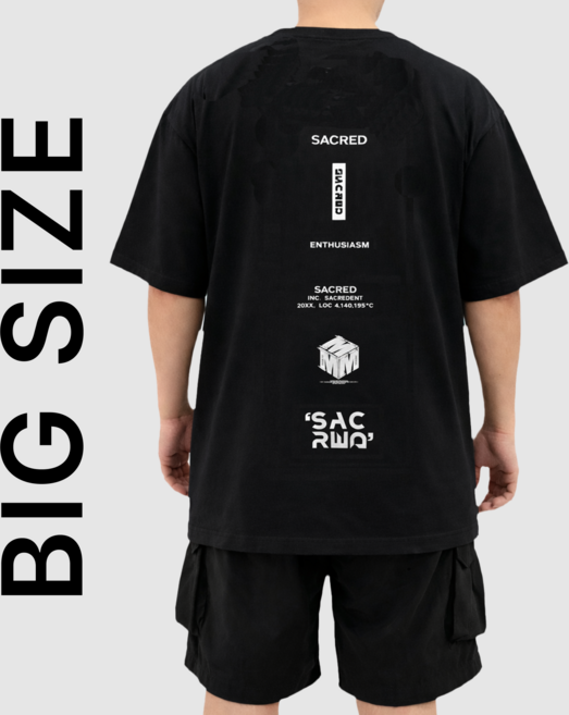 [2XL-5XL] 비크네 빅사이즈 오버핏 프린팅 반팔티