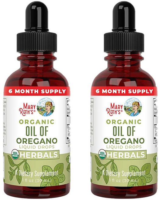 메리루스 오레가노 오일 오가닉 액상 30ml 2병 MaryRuth Organics Oil of Oregano