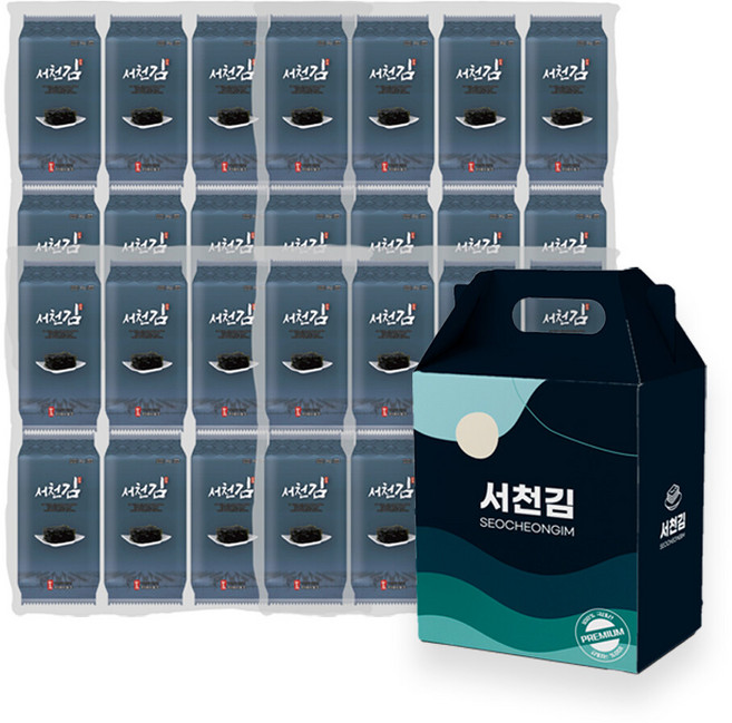 맛있는 서천김 도시락김(4g) 32봉 선물세트, 32개, 4g
