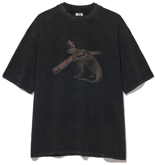 PARTIMENTO REWORKS [JURASSIC PARK] T-Rex Tee_VTG Black