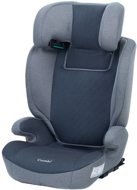 Combi JOYKIDS成長型汽車安全座椅 3-12歲適用 透氣舒適 ISOFIX安全固定, 灰色, 1個