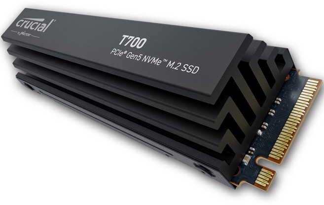 마이크론 Crucial T700 히트싱크 M.2 NVMe 아스크텍, CT2000T700SSD5, 2TB