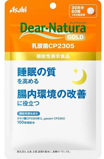 아사히 그룹 식품 2개 세트 디어내츄라골드 유산균 CP 2305 60알, 1개, 60정 - 쿠팡