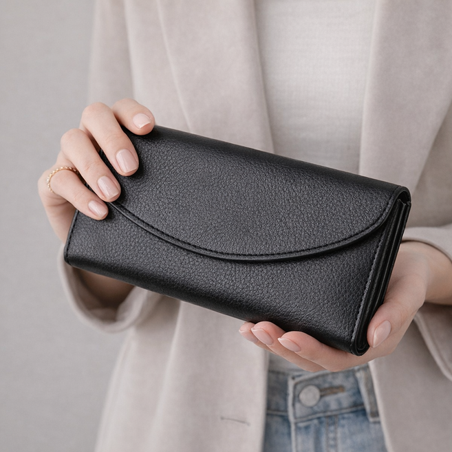 발로렌 프리미엄 리얼 소가죽 여성 장지갑