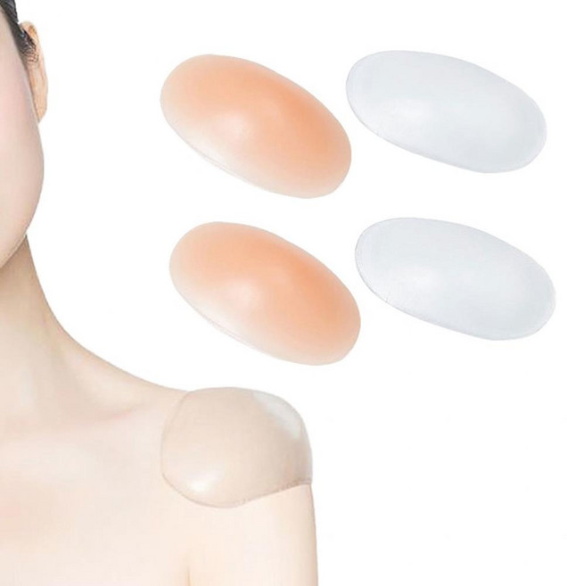 투명 스킨 여자 실리콘 어깨뽕 직각어깨 패드4p 추천 마른남자 남학생