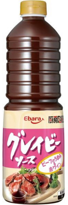 소스 에바라 주방 지원단 그레이비 1L 스테이크 타레 로스트 비프 업무용, 1개