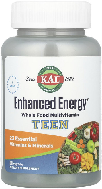 KAL Enhanced Energy® 10대 청소년용 종합비타민 베지 정제 60정, KALEnhancedEnergy10대청소년용종합비타민베, 1개