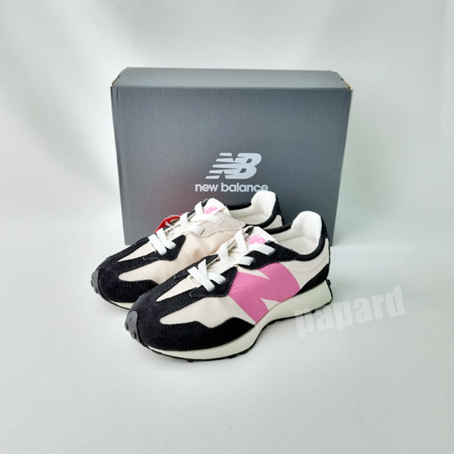 [국내매장판] 뉴발란스키즈 327 운동화 아동용 스니커즈 핑크/블랙
