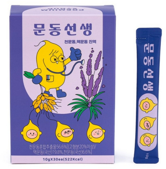 문동선생 천문동 맥문동 진액 액상스틱, 1개, 30개입, 300g