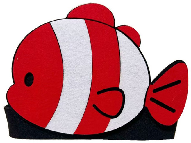 동물 가면 머리띠 역할극 구연동화 연극, 물고기, 1개