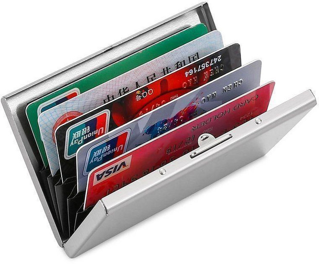 簡約不銹鋼金屬卡包 男士超薄小巧卡片套 女大容量高檔名片卡盒