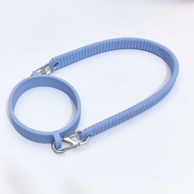 실리콘 텀블러 스트랩 휴대용 물병 캐리어 고리, 1개, 블루