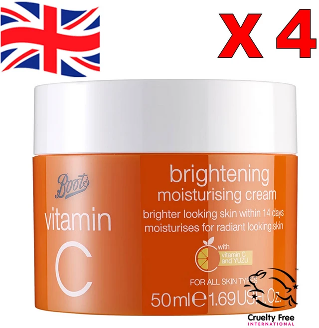 50ml 4개 부츠 비타민C 브라이트닝 모이스처 크림 Boots Vitamin C - 쿠팡