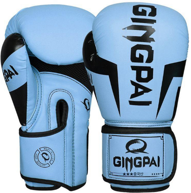 여성용 복싱글러브 권투 복싱 글러브 무에타이 킥복싱 스파링 권투글러브, 스카이 블루(1세트)