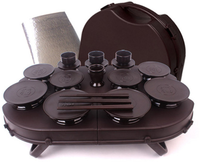 국내생산 휴대용 제기세트 프리미엄 산소 제사상 성묘 상차림 제기 술잔세트 고품격, 1개, 제기세트 프리미엄 23PCS