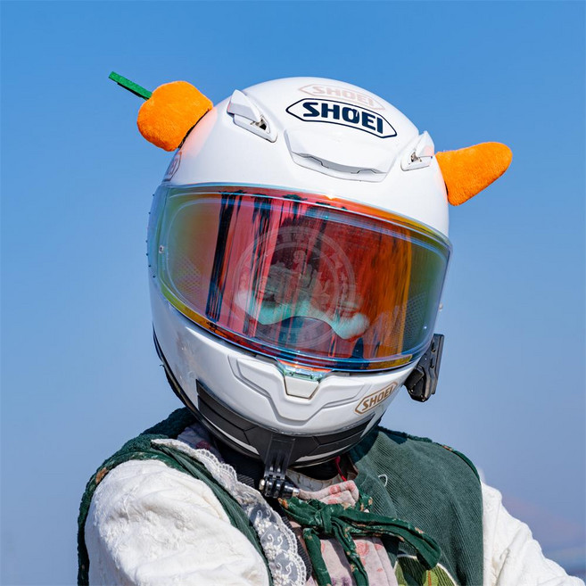 오토바이 헬멧 장식 머리띠 터 스키 전동차 헤어 악세사리, 캐롯 헤드밴드