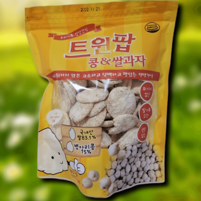트윈팝 병아리콩 쌀뻥튀기_80g, 1개, 1kg