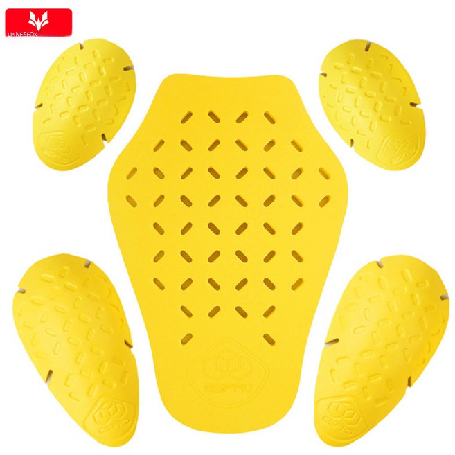 오토바이 라이딩복 범용 EVA 재킷 가벼운 보호 장비 어깨 팔꿈치 무릎 등 패드 내장 라이더 안전 여름철 통기성 좋은 착용감 편안한 디자인, EVA5P5피스세트(어깨보호대등보호대팔꿈치)