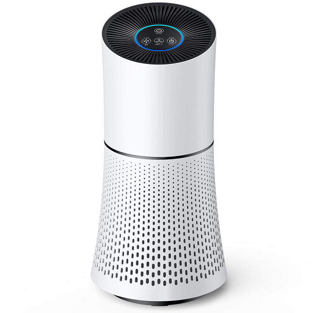 LifeSync 공기청정기 저소음 원룸 탁상용 30평 거실 사무실 냄새제거 소형 가정용 탈취 소형 공기정화기, 화이트, D01