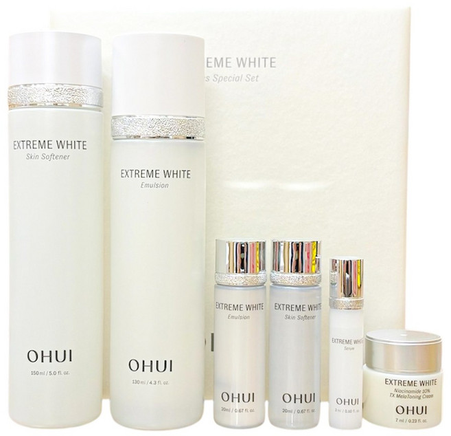 오휘 익스트림 화이트 기초화장품 2종 세트, 1세트