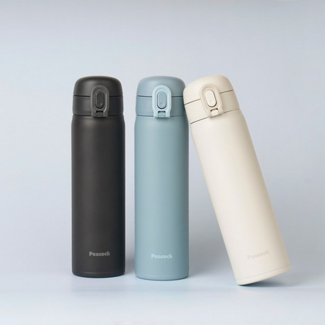 스텐텀블러 어린이 원터치 텀블러 보온 보냉 500ml AKT-50, 500ml_차콜그레이, 1개, 500ml_차콜그레이
