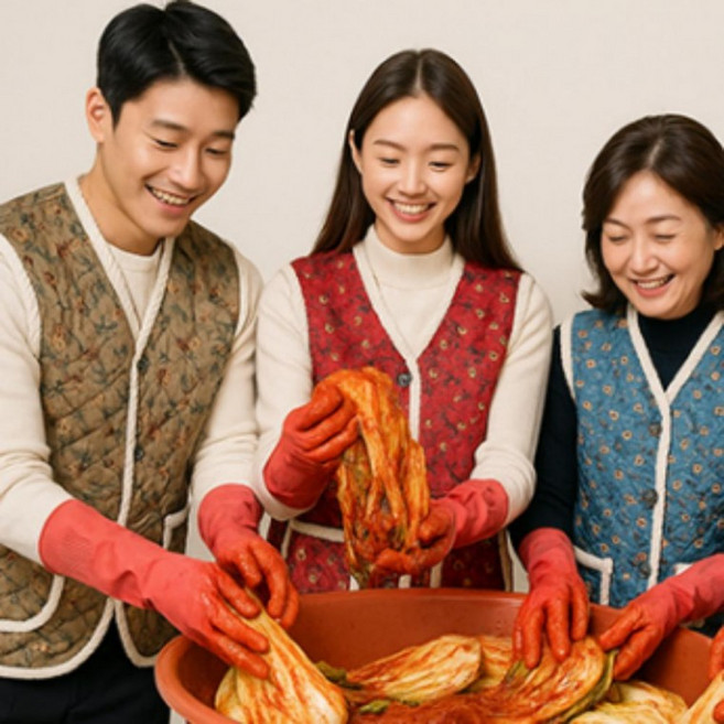 겨울필수템 촌캉스 양털 누빔조끼 김장조끼 보온조끼