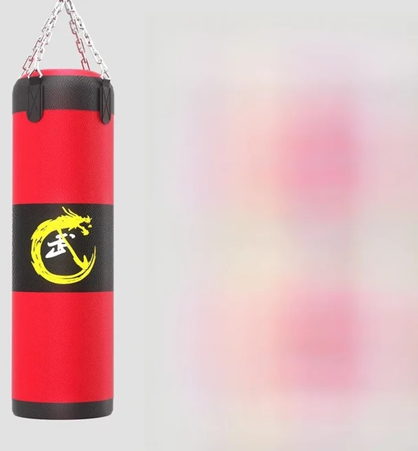 프로 복싱 캔버스 샌드백 무술 훈련용 실내용 빈 박스 태국식 복싱 연습용 (서스펜션 스타일), 14 옥스포드 원단 [솔리드] 100cm