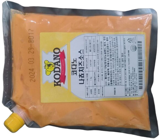 코다노 나쵸치즈 소스 1kg 업소용 딥핑소스 나쵸소스, 1개
