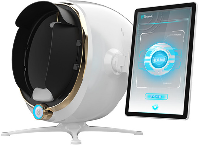 MOJI 3D AI 얼굴 피부 분석 기계 얼굴 스캐너 지능형 이미저 피부 테스트 분석기 디지털 스마트 매직, 03 ordinary