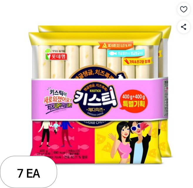 롯데 키스틱 400g+400g(번들), 800g, 7개