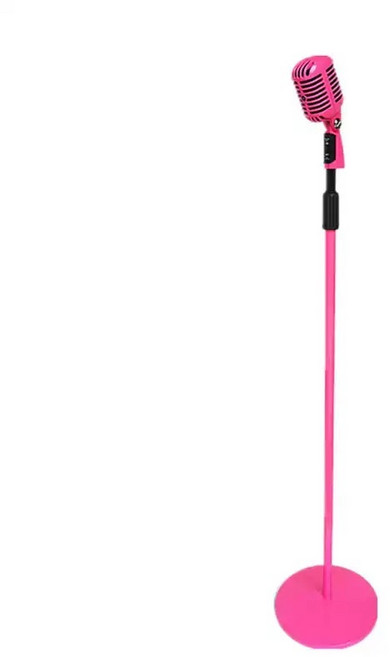 유선 스탠딩 마이크 노래 무대 스윙 레트로 라이브 단상 스탠드 공연, 골드, MS-104B