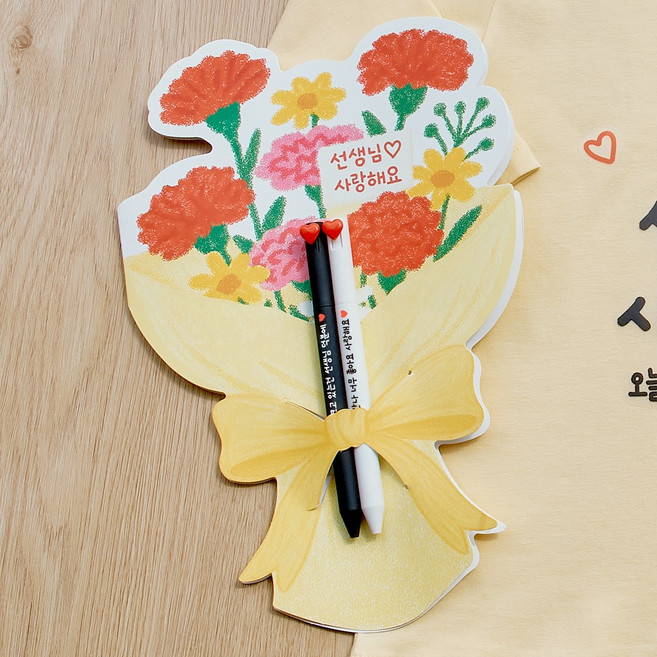 3초 이벤트 의류스티커 세트 선생님 어버이날 선물 카네이션, 카네이션_1번 세트, 1세트