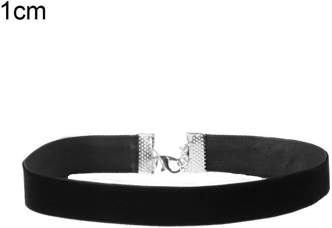 블랙 벨벳 초커 목걸이 넥초커 여성 패션 초커