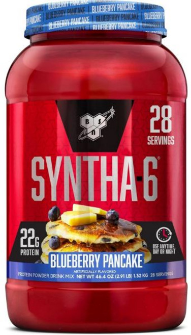 BSN 신타6 오리지널 프로틴 파우더 블루베리 팬케이크 맛 단백질 보충제 드링크 믹스 1.32kg, Cookies and Cream, 블루 베리 팬케이트맛, 1개