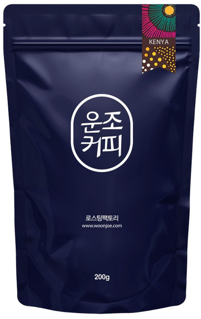 운조커피 케냐AA 오타야 칭가 퀸 TOP 200g 원두커피 분쇄안함, 1개