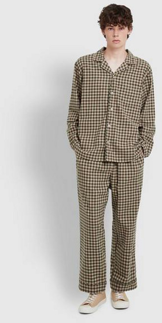 JAJU 남 플란넬 파자마 세트 J215401106043 532846