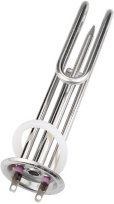 220V 1500W 전기 온도 스테인레스 튜브 제어 요소 부품 가열 구멍 온수기 스틸, 1개