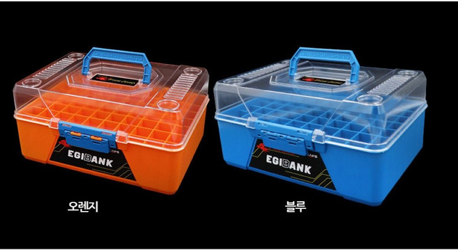 디캡스 에기뱅크 루어태클박스 70구, 오렌지, 1개
