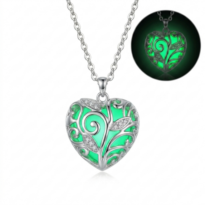 야광 하트 목걸이 RingEnJoy