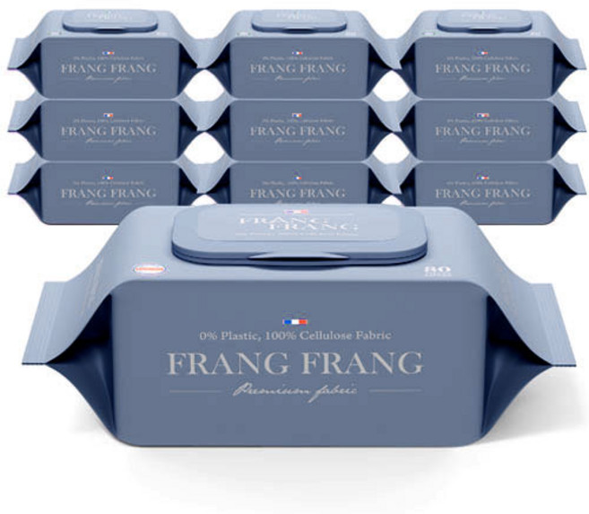 프랑프랑 에코 시그니처 물티슈 캡형, 70매, 10개