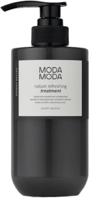 모다모다 네이처 리프레싱 무실리콘 헤어트리트먼트 코튼 파우더향, 500ml, 1개