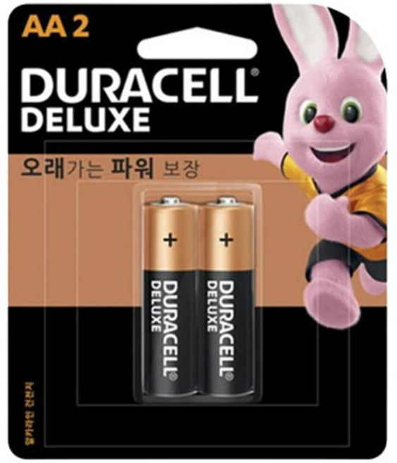 듀라셀 디럭스 알카 AA건전지, 1개, 2개입