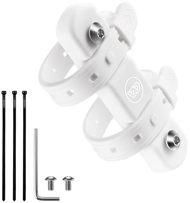 시그니처베이지 자전거 물통 거치대 케이지 실리콘 어댑터 논볼 YPZ369, 1개, 화이트