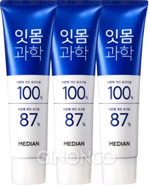 [지노앤코] 메디안 잇몸과학 치약 클린민트, 120g, 3개