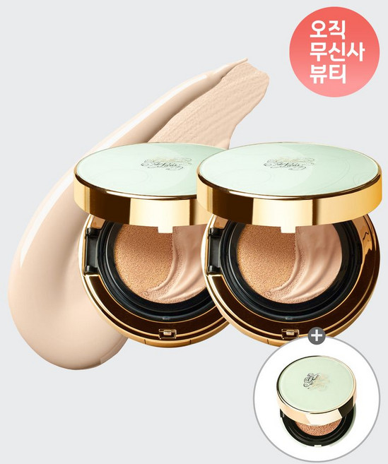 샬랑드파리 SET 쿠션 드 루나 엑셀랑스 15g 2개+미니 21호 5g 1개 증정