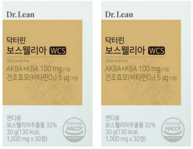 네추럴웨이 닥터린 보스웰리아 1000mg, 닥터린 보스웰리아 1000mg x 30정, 30정, 2개
