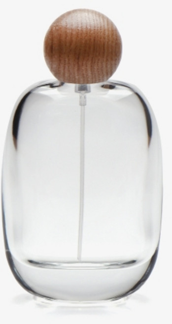 새로핸즈 향수공병 유리 용기 오벌베이직 브라운 우드볼 클림프타입 100ml, 단품, 단품