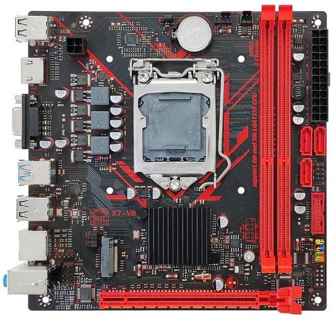 B75A 마더보드 컴퓨터 메인 보드 데스크탑 DDR3 메모리 지원 사무실용 LGA-1155 핀 I3 I5 I7CPU, 검은색