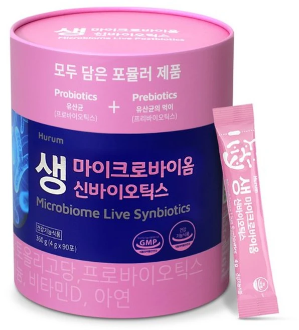 휴럼 건강식품관 마이크로바이옴 생 신바이오틱스 4g*90포 멀티 고함량 영양제, 휴럼 건강식품관 마이크로바이옴 생 신바이오틱스 4g*9 - 쿠팡