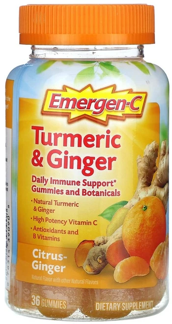 이머전씨 강황 & 생강 감귤류-생강 구미젤리 36개, ALA39090, 36회분, 1개 - 쿠팡